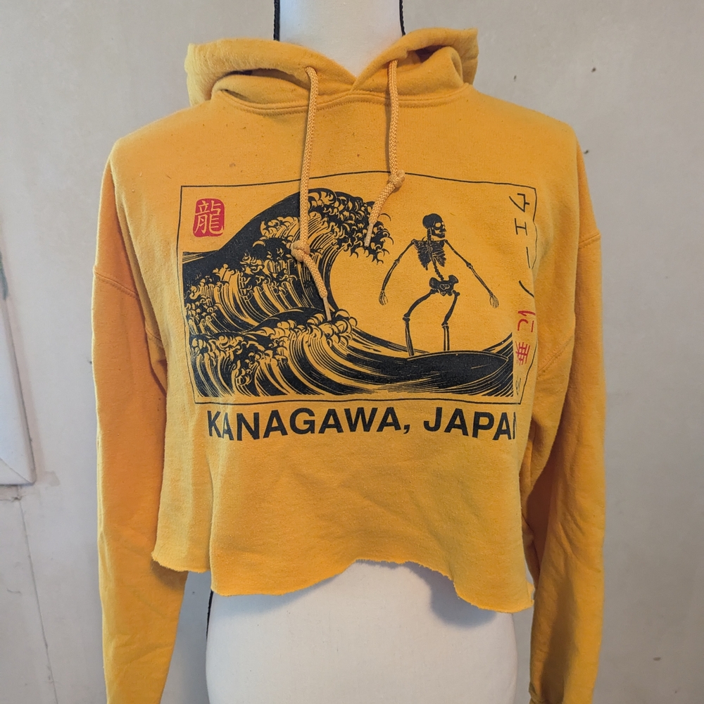 Artist Union Clothing Co. Yellow Graphic Crop Top